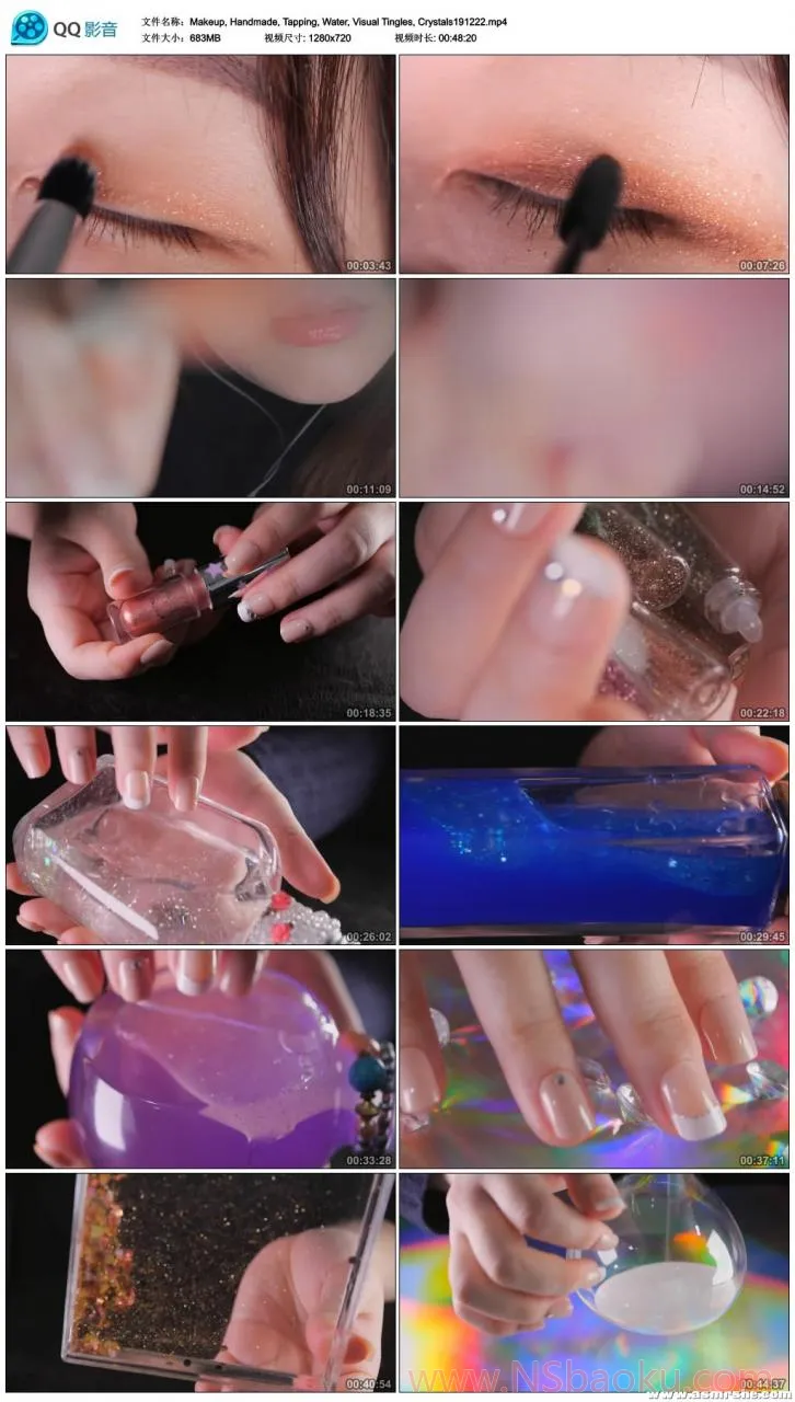 Makeup, 手工艺品, 轻轻敲击声, 水流声, 视觉刺激, 宝石静谧版 1.0 – 颅内高潮助眠体验-男士宝库